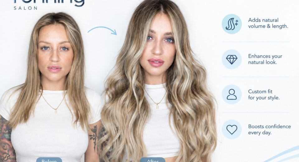 hair extension transformation